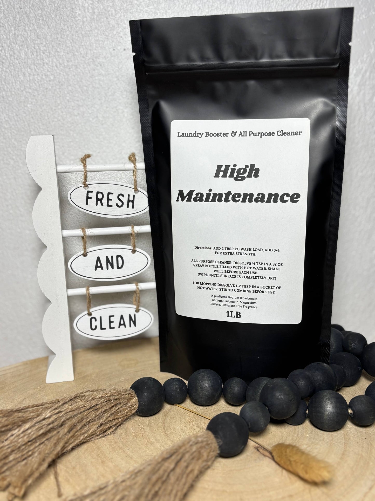 HIGH MAINTENANCE LAUNDRY POWDER & ALL PURPOSE CLEANER