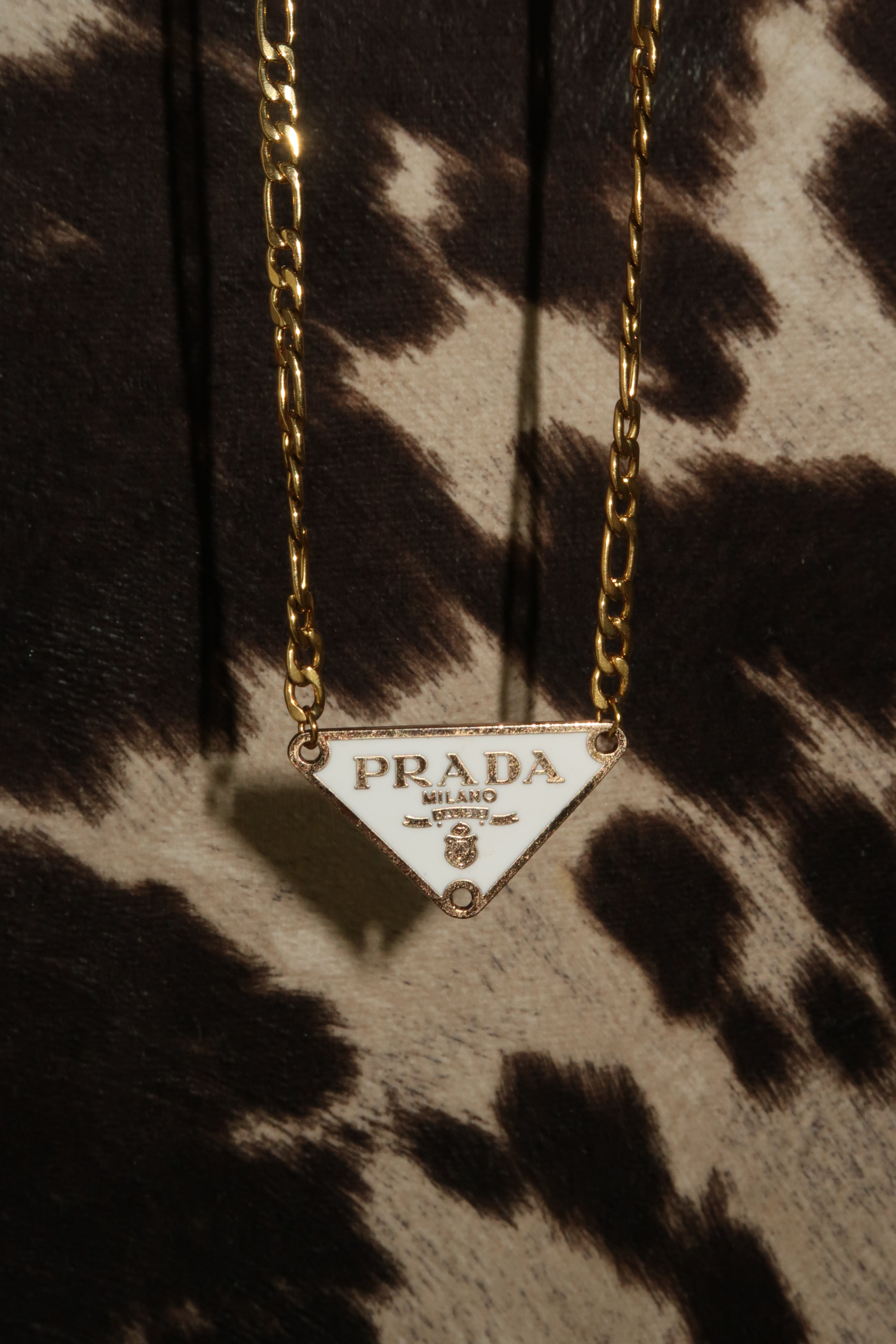 UPCYCLED PRADA STATEMENT NECKLACE- Cream 🤍 – The Stubborn Cowgirl
