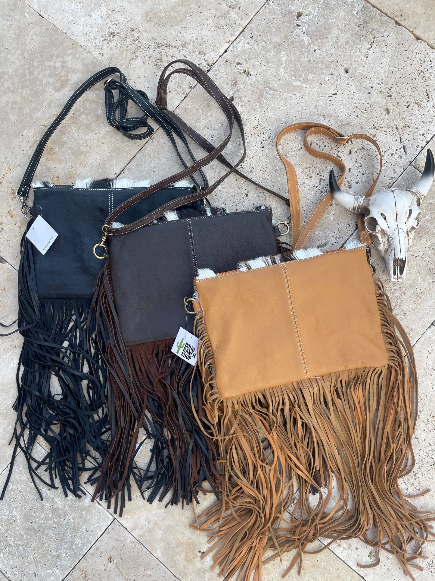 THE STEVIE COWHIDE PURSE
