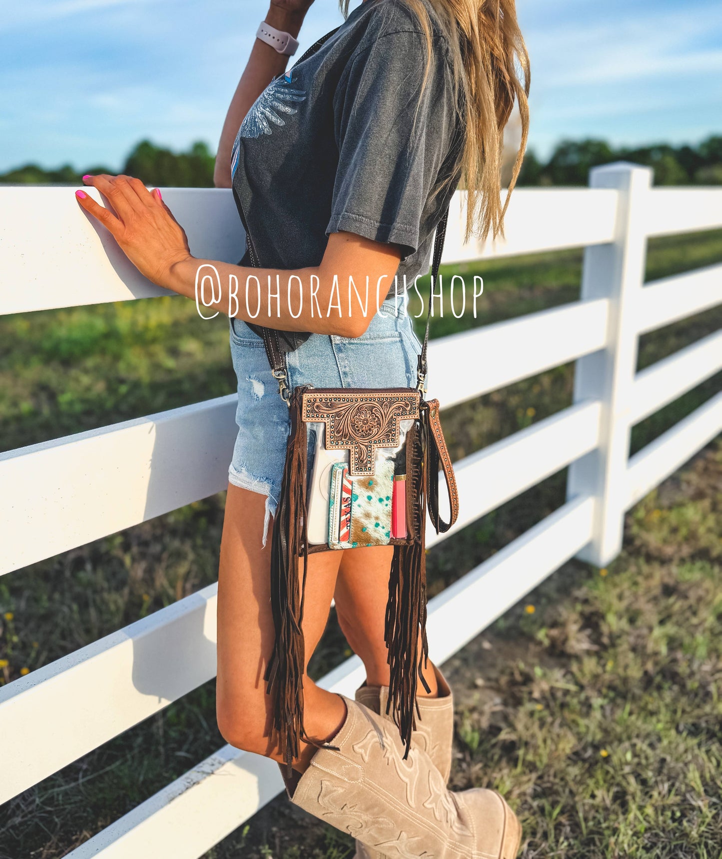 BACKSTAGE PASS FRINGE STADIUM BAG 🖤