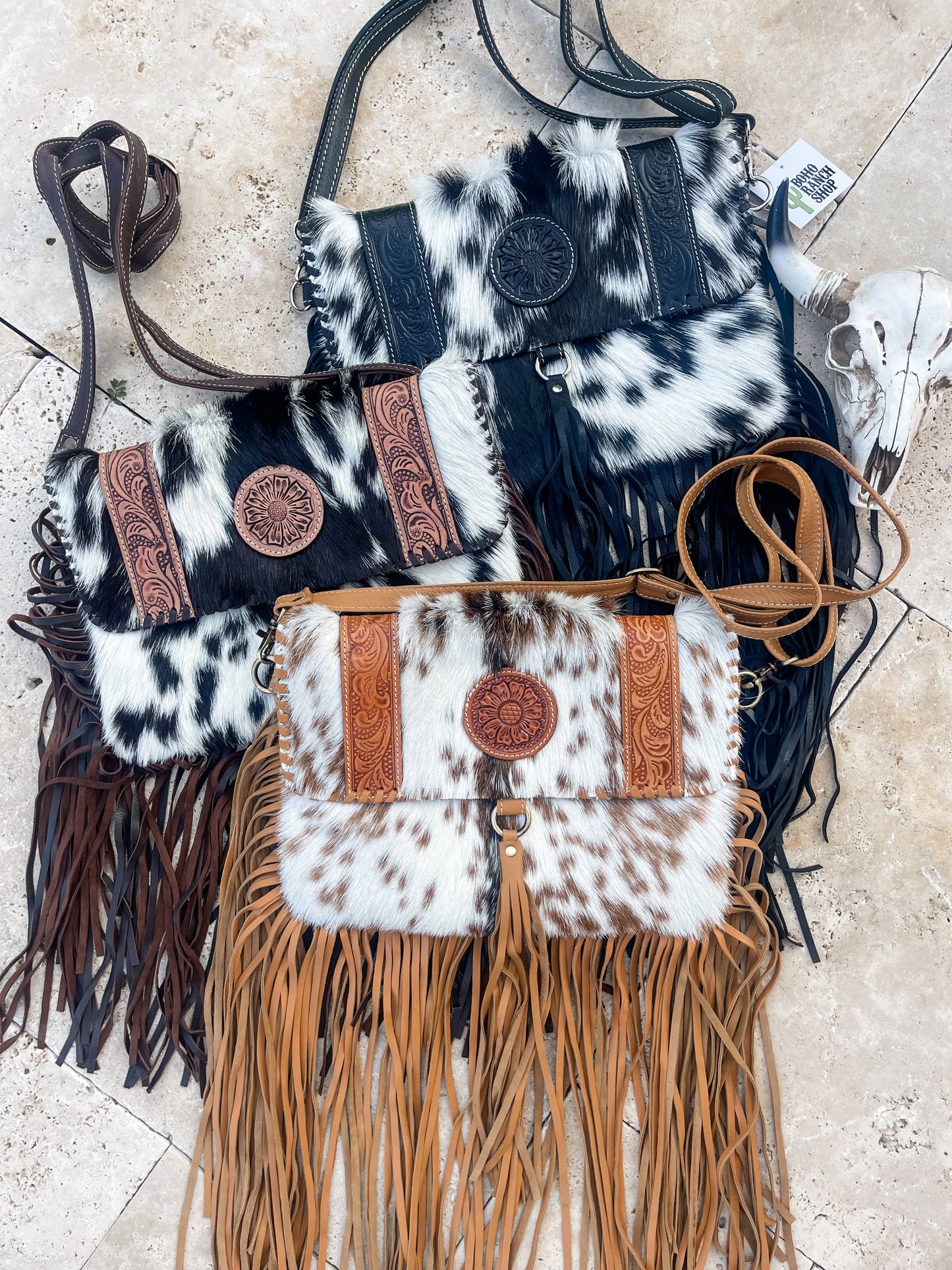 THE STEVIE COWHIDE PURSE