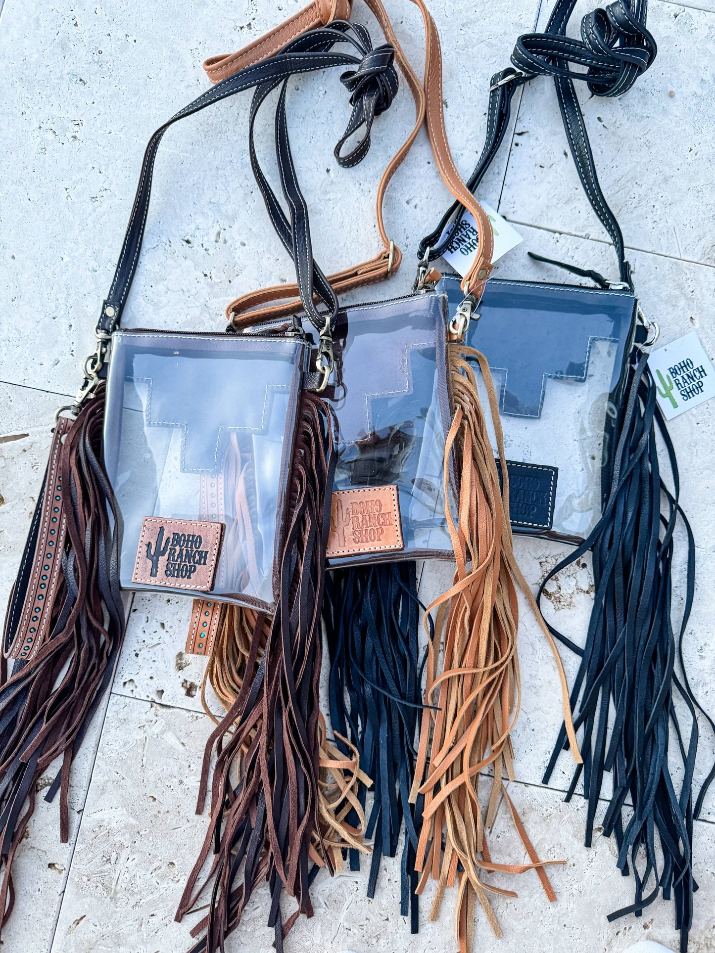 BACKSTAGE PASS FRINGE STADIUM BAG 🖤