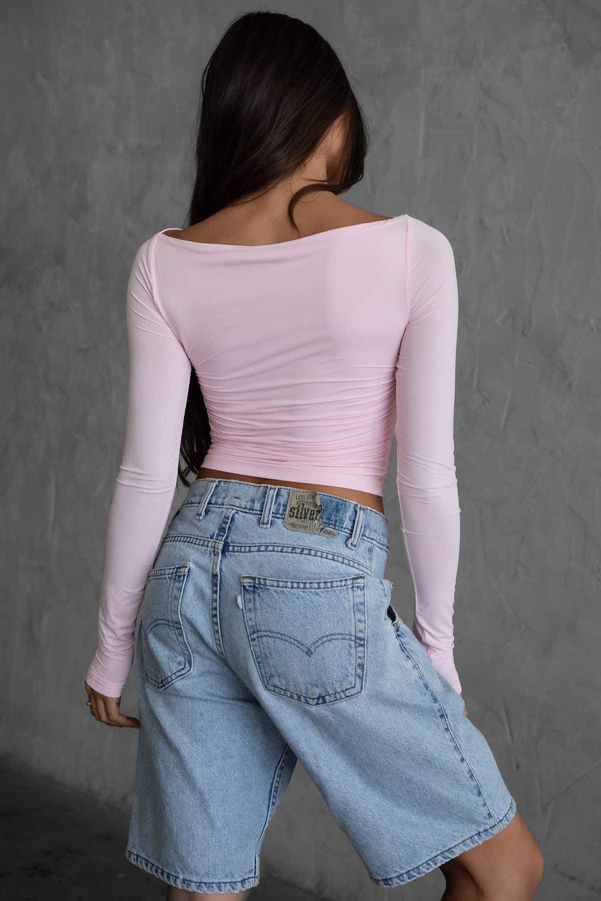 PINK CLOUD RUCHED TOP