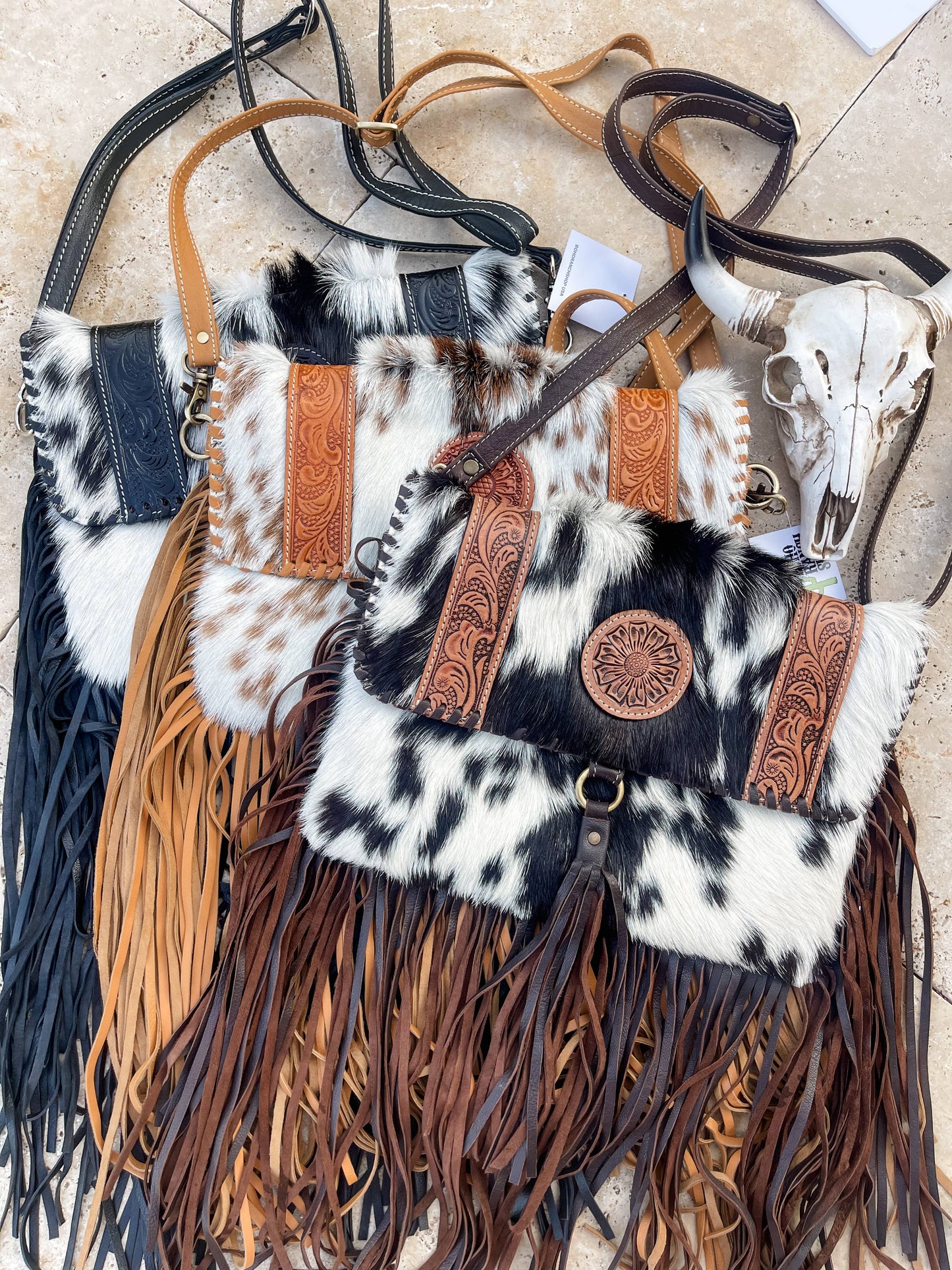 THE STEVIE COWHIDE PURSE