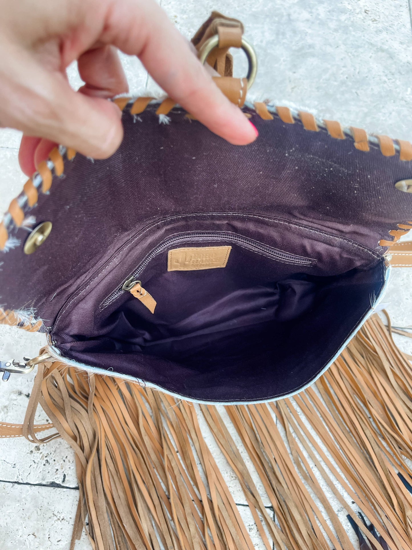 THE STEVIE COWHIDE PURSE
