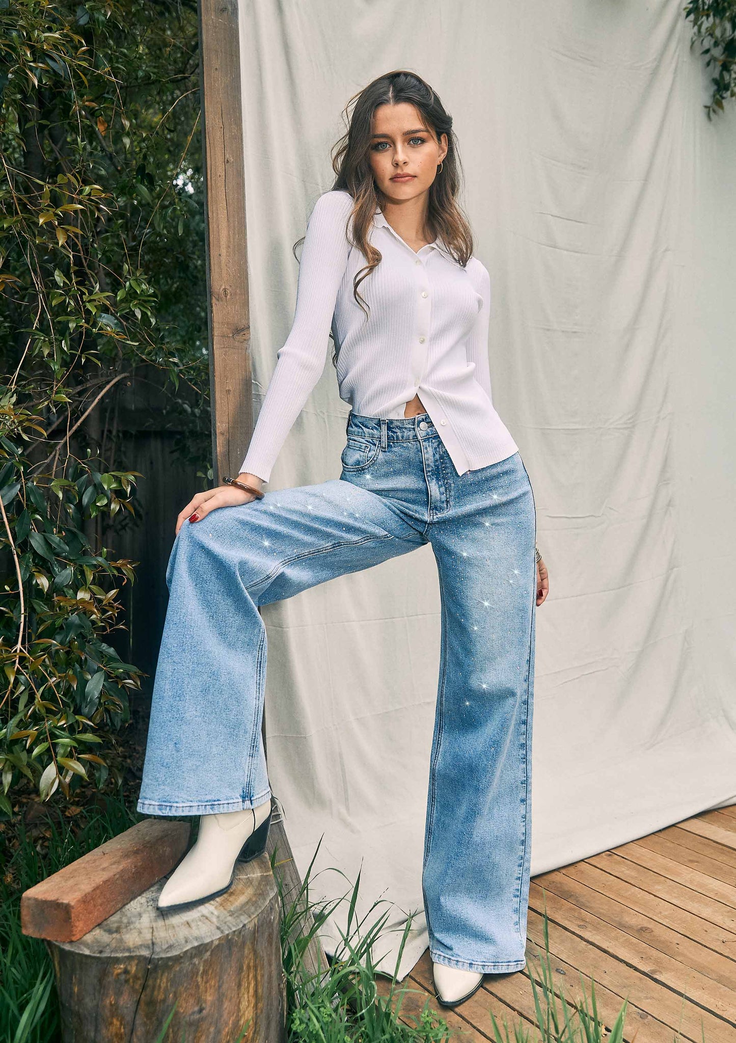 STARSTRUCK WIDE LEG JEANS