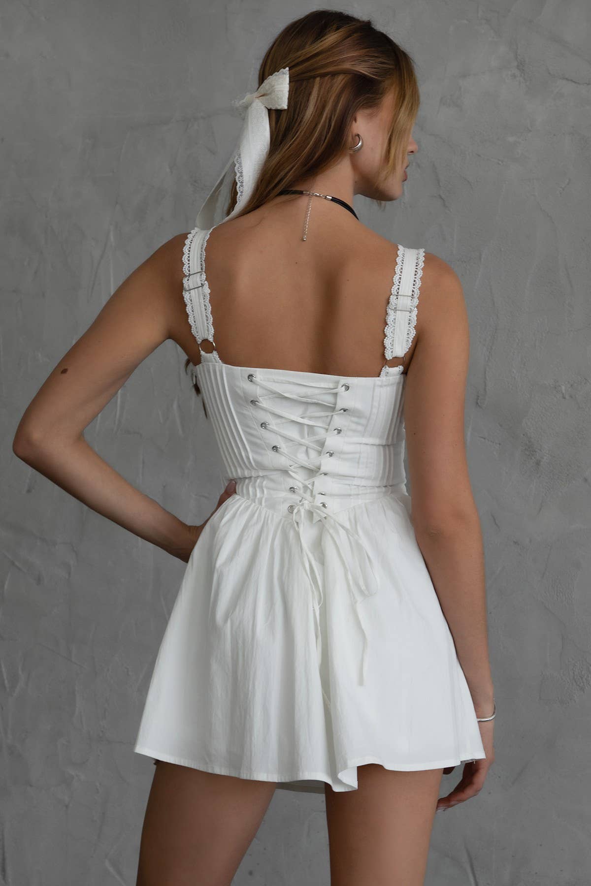 THE CORSET CONCERT DRESS WHITE