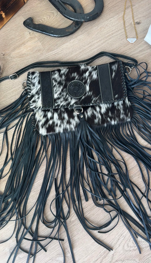 THE STEVIE COWHIDE PURSE