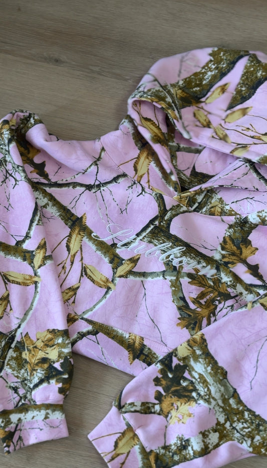 PRE ORDER-STUBBORN PINK CAMO HOODIE