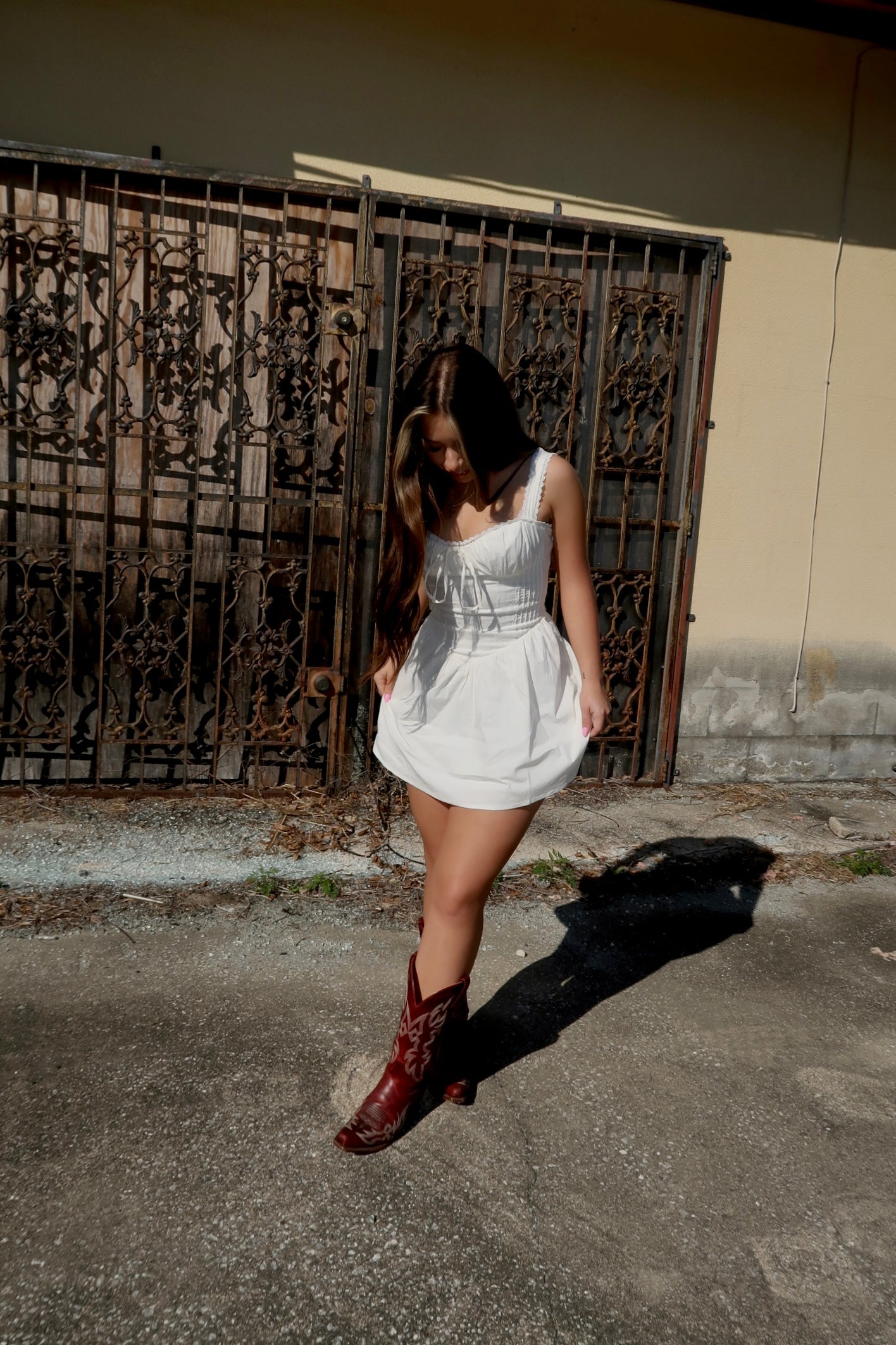 THE CORSET CONCERT DRESS WHITE