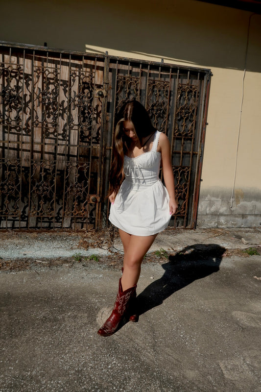 THE CORSET CONCERT DRESS WHITE