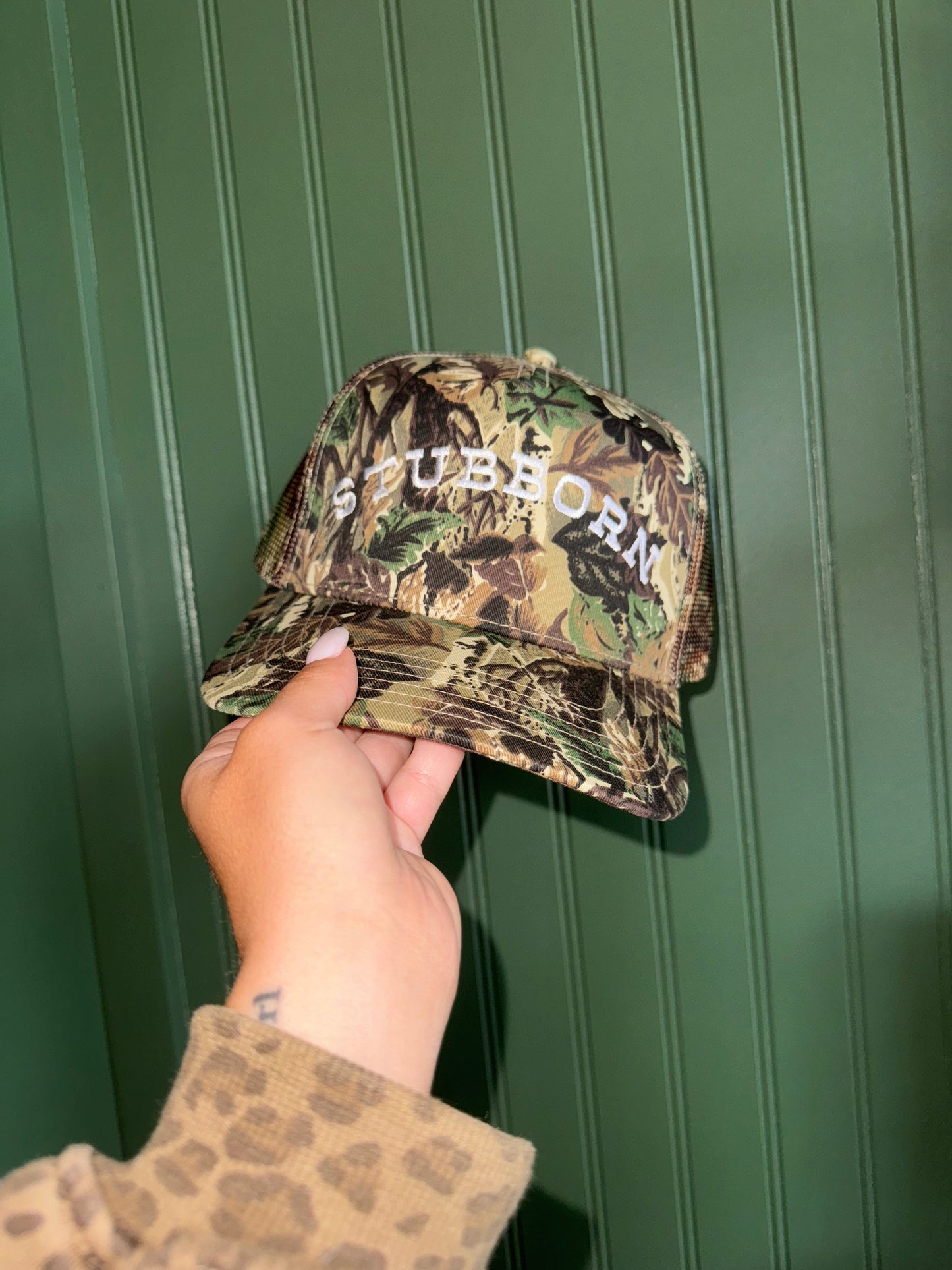 STUBBORN TRUCKER HAT- PRE ORDER 🖤