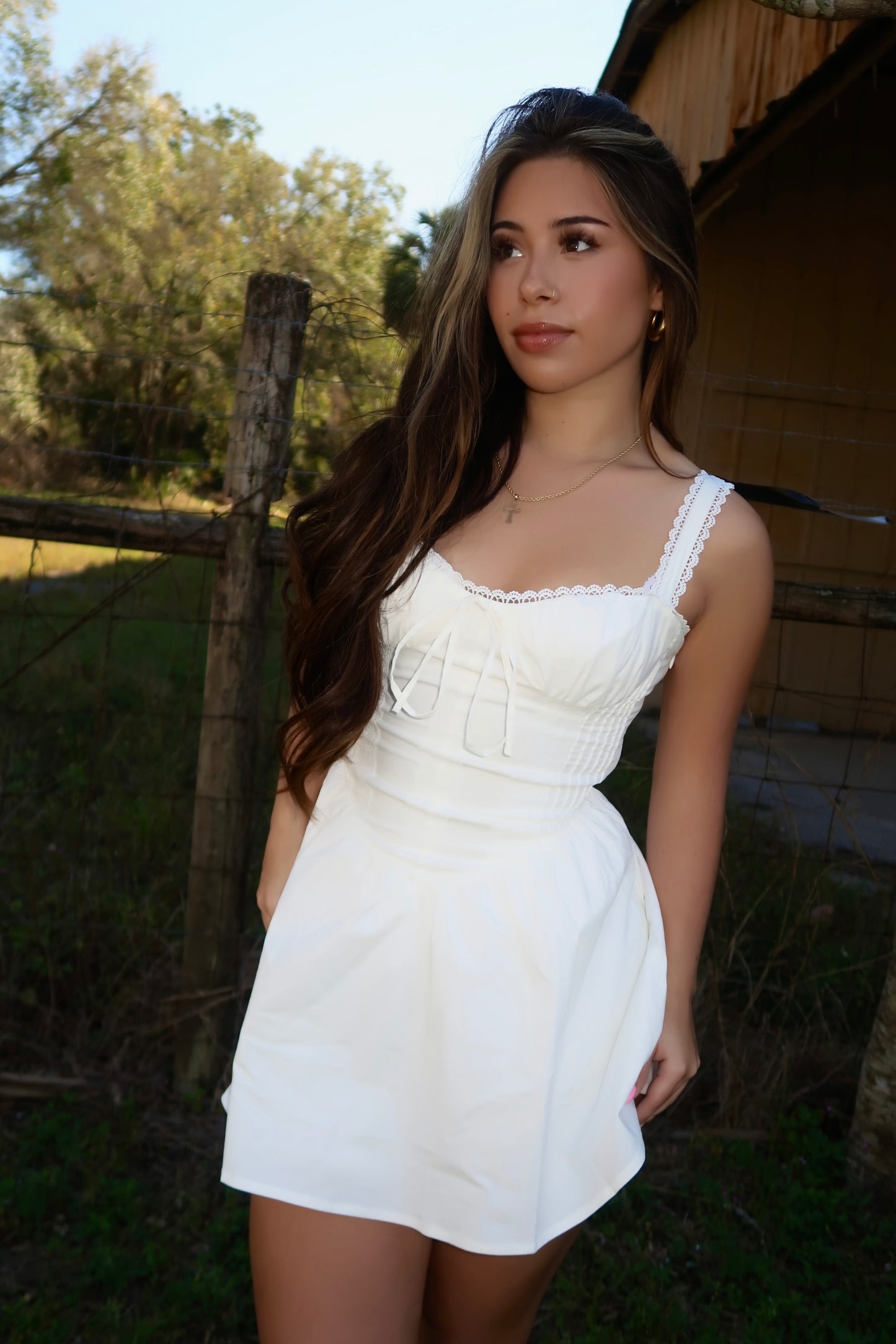 THE CORSET CONCERT DRESS WHITE