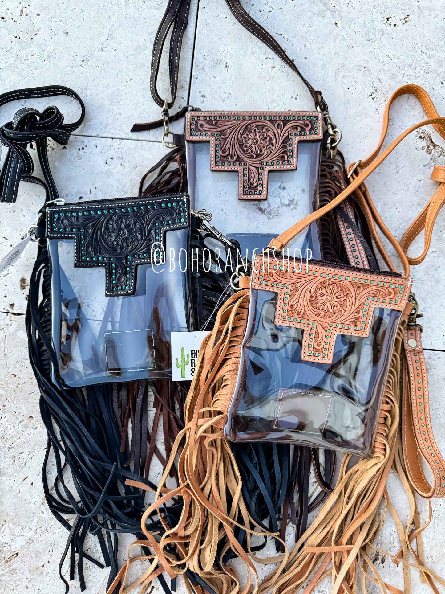 BACKSTAGE PASS FRINGE STADIUM BAG 🖤