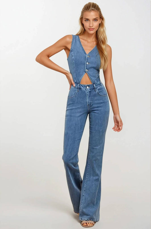 BLUE JEAN BABY JUMPSUIT